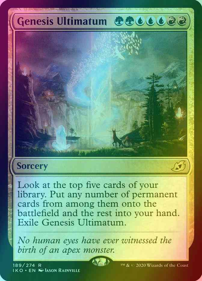 genesis mtg card Genesis Ultimatum [189] [Ikoria: Lair of Behemoths] [Foil] – Face to Face  Games