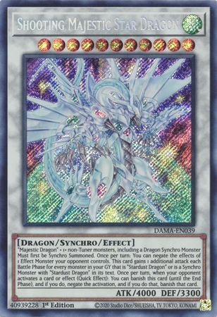 Shooting Majestic Star Dragon - DAMA-EN039 - Secret Rare - 1st Edition
