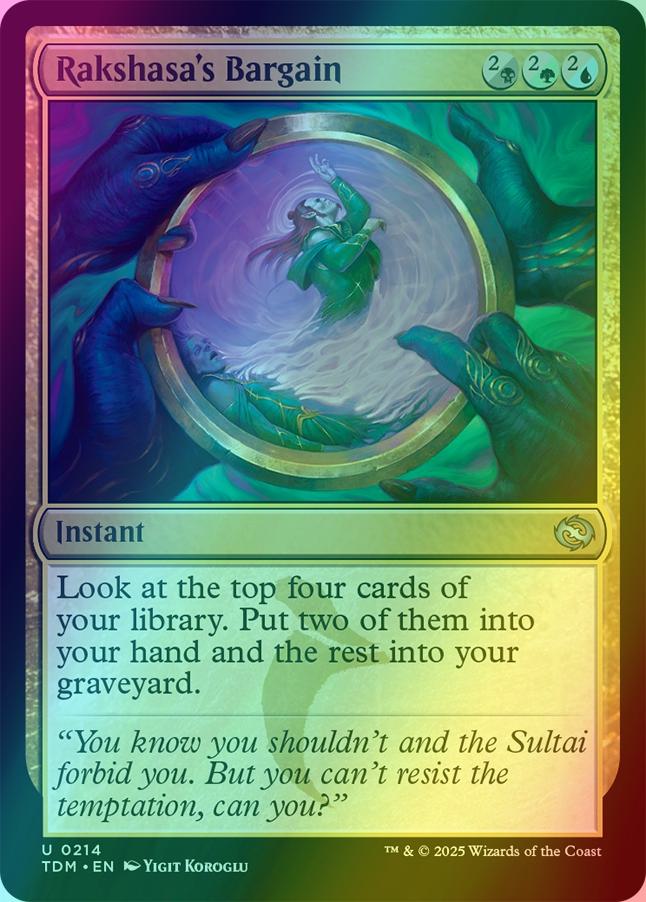 Rakshasa's Bargain [214] [Tarkir: Dragonstorm] [Foil] – Face to Face Games
