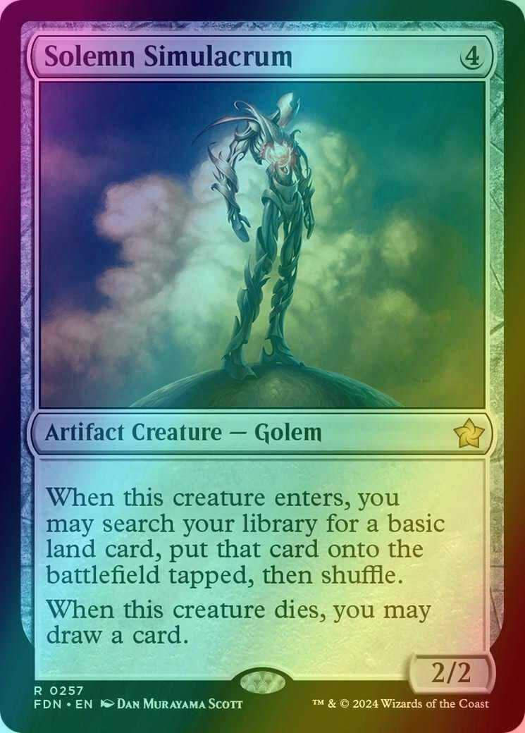 Solemn Simulacrum [257] [Foundations] [Foil] – Face to Face Games