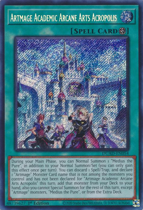 Artmage Academic Arcane Arts Acropolis - DUAD-EN054 - Secret Rare - 1st Edition