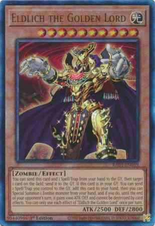 Eldlich the Golden Lord - RA01-EN019 - Prismatic Ultimate Rare - 1st Edition