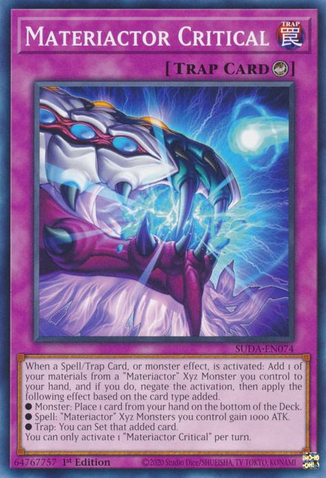 Materiactor Critical - SUDA-EN074 - Common - 1st Edition