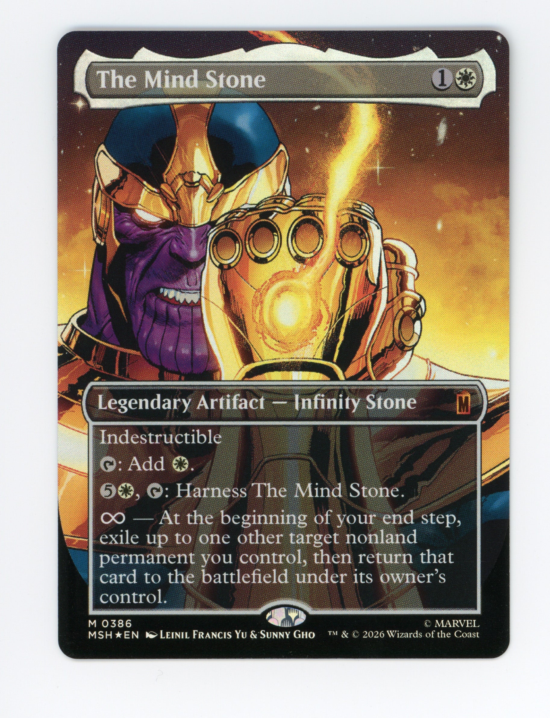 The Mind Stone — Borderless|Gauntlet|Foil — ID 17716 – Face to