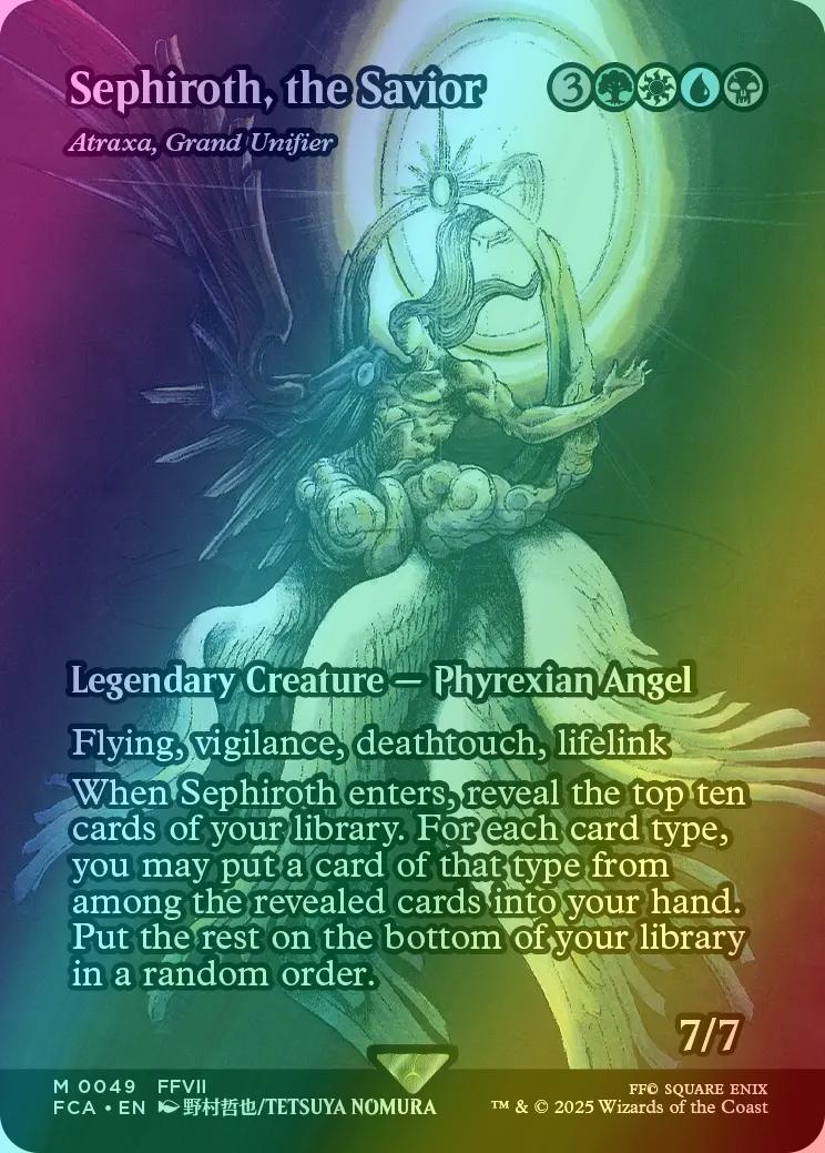 atraxa final fantasy mtg Sephiroth, the Savior