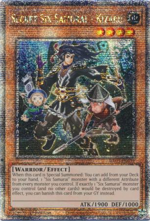 Secret Six Samurai - Kizaru - RA03-EN017 - Quarter Century Secret Rare - 1st Edition