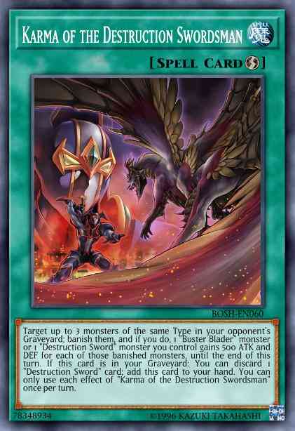 Karma of the Destruction Swordsman - MP16-EN216 - Common - 1st Edition