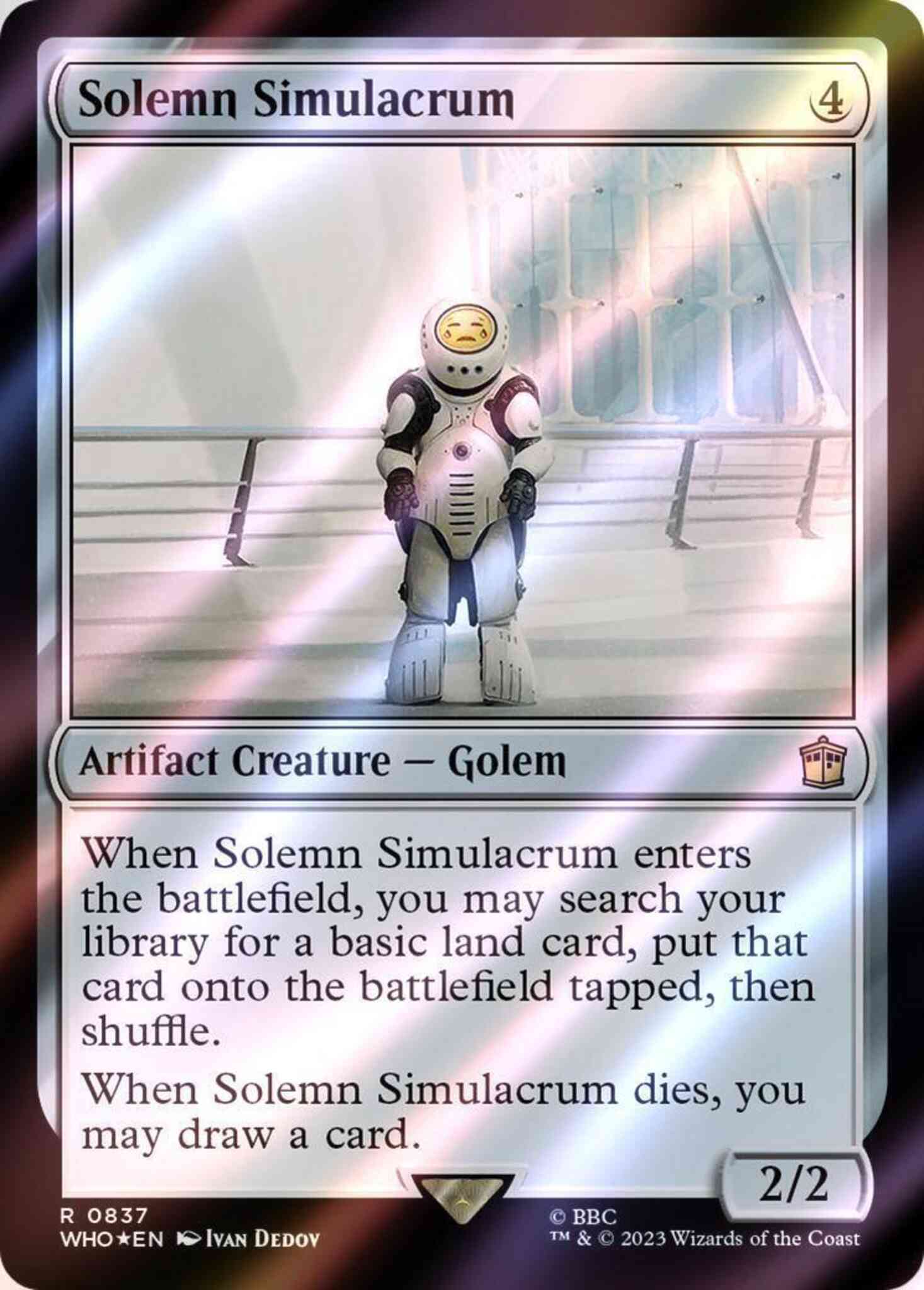 Solemn Simulacrum [837] [Universes Beyond: Doctor Who] [Surge Foil] – Face  to Face Games