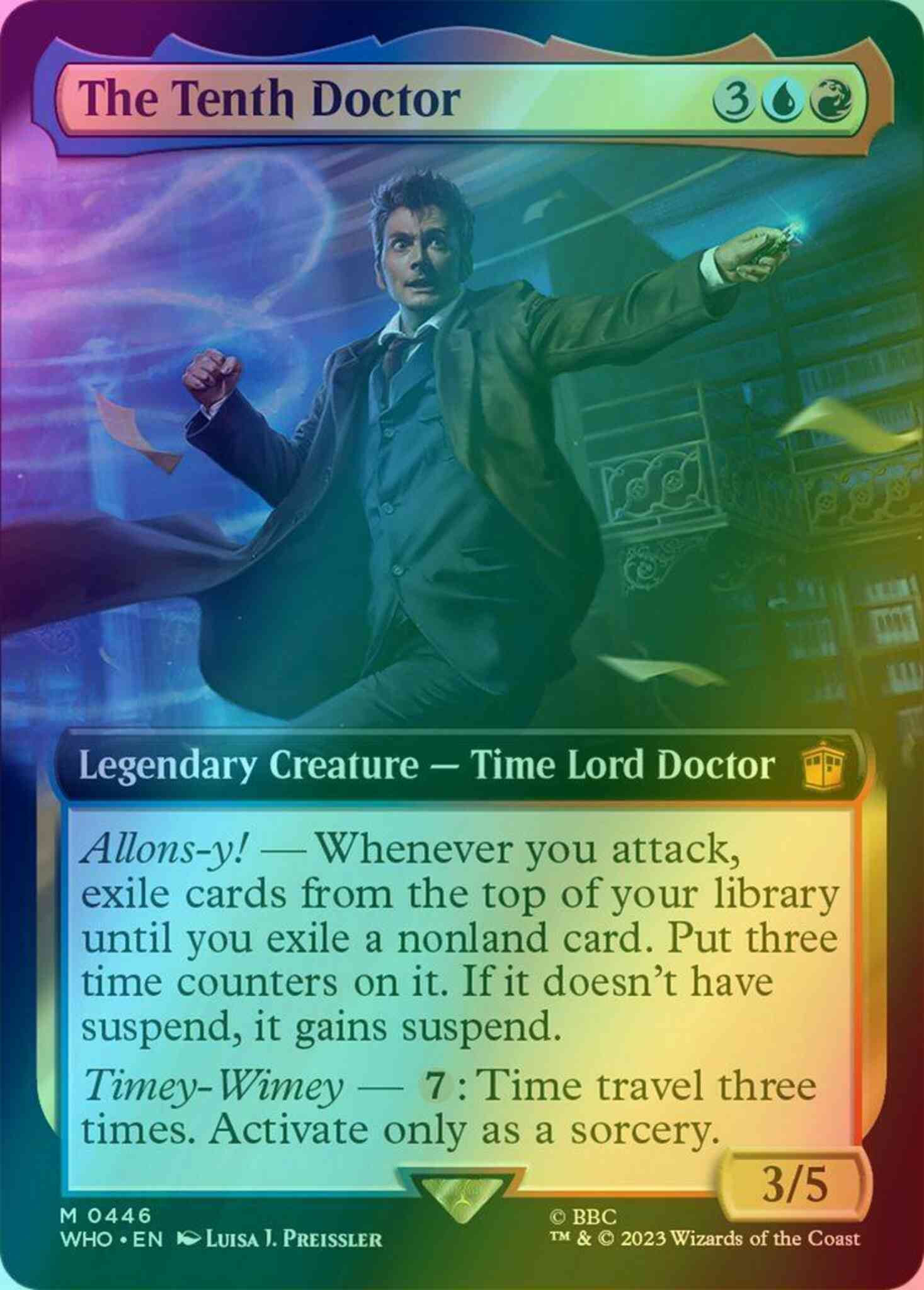 The Tenth Doctor [446] [Extended Art] [Universes Beyond: Doctor Who] [Foil]  – Face to Face Games