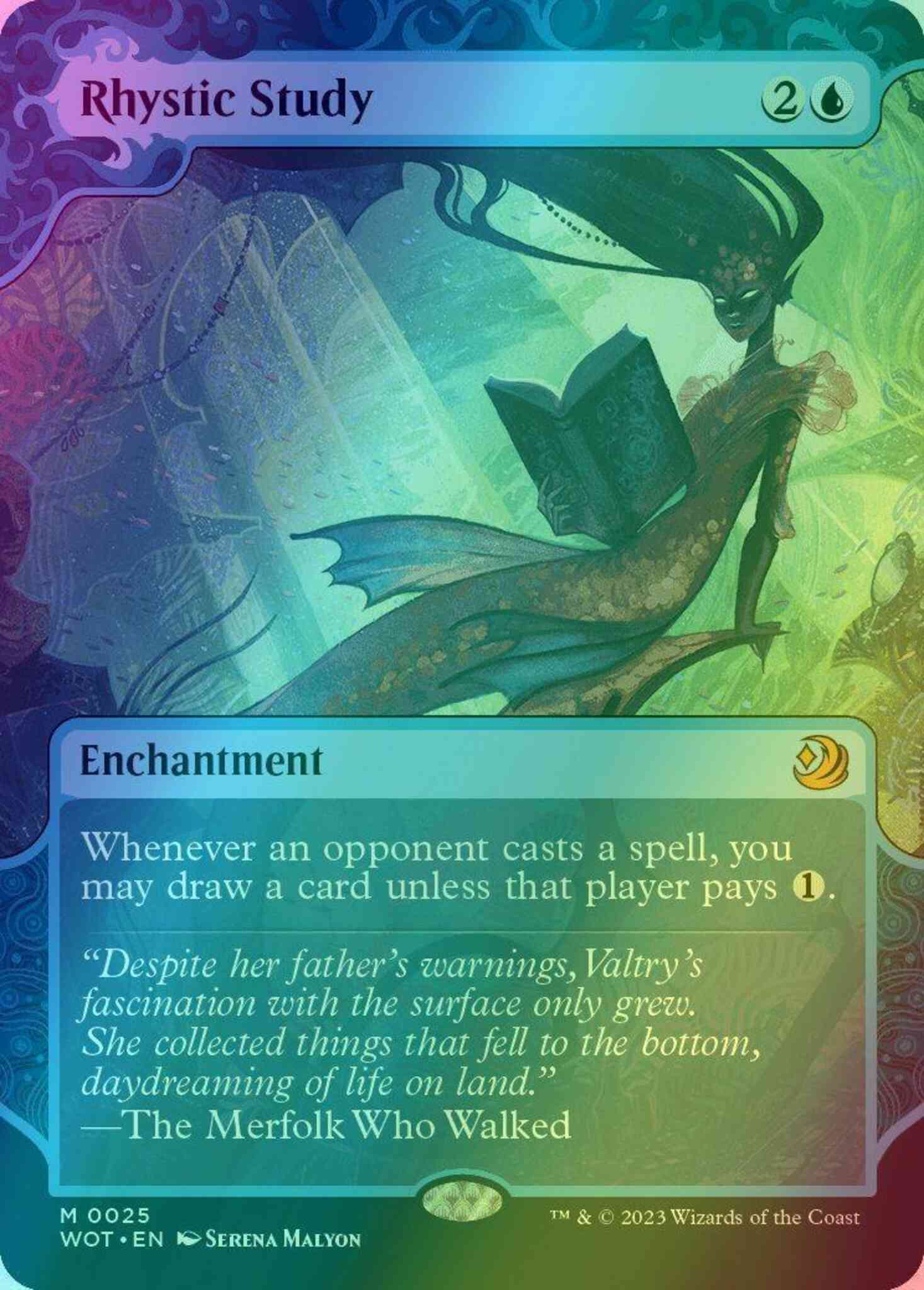 Rhystic Study [25] [Enchanting Tale Showcase] [Wilds of Eldraine