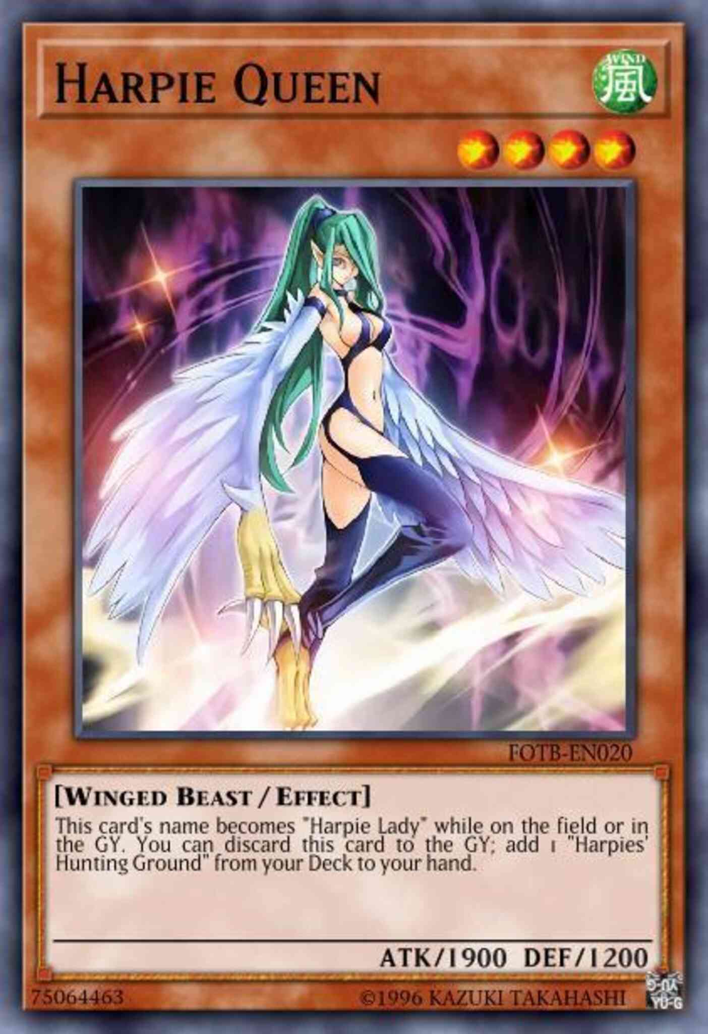 Harpie Queen - FOTB-EN020 - Rare - 1st Edition