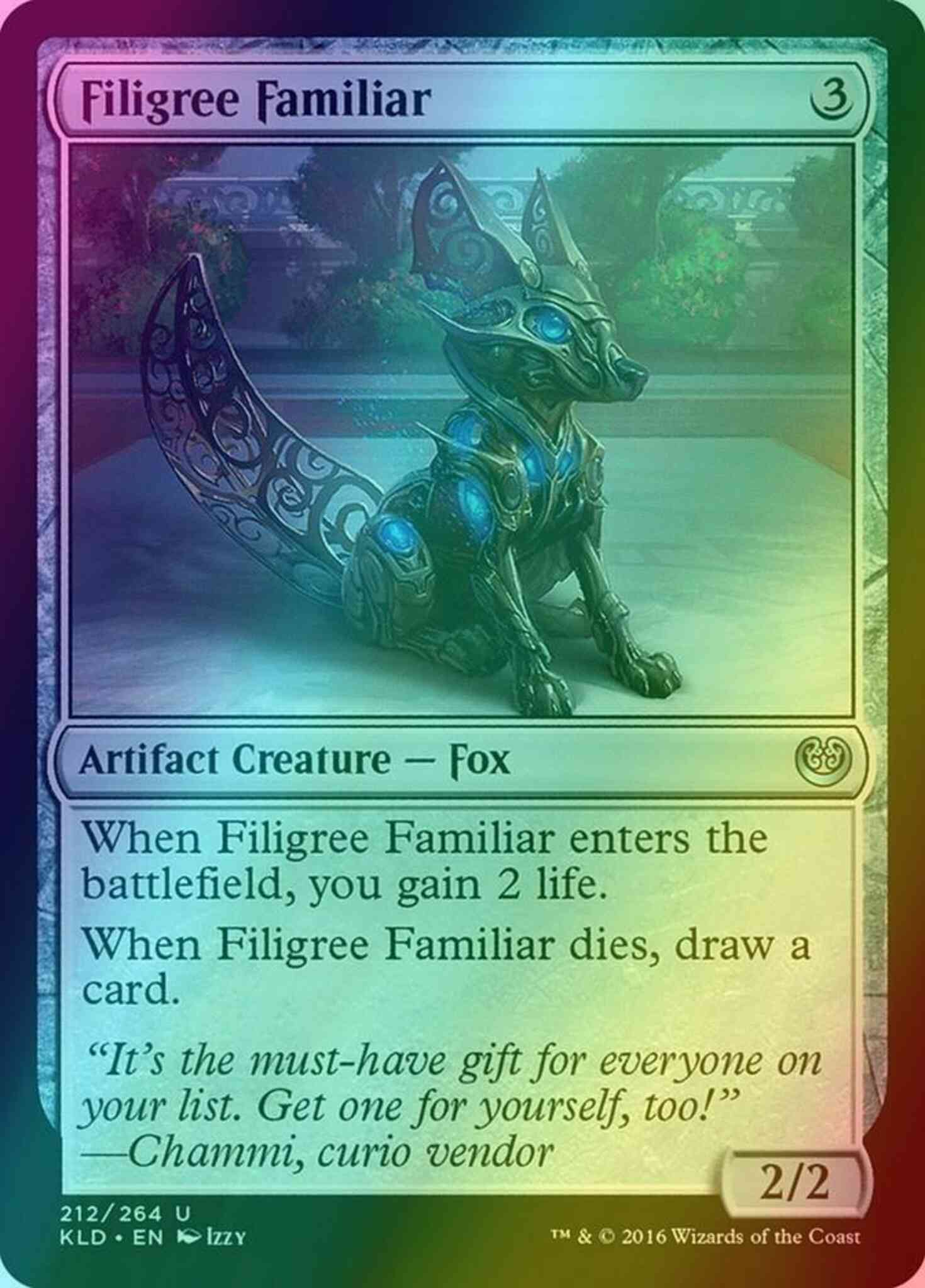 Filigree Familiar [212] [Kaladesh] [Foil] – Face to Face Games