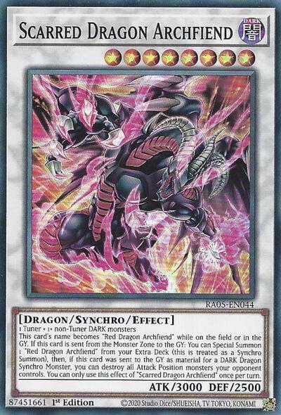 Scarred Dragon Archfiend - RA05-EN044 - Super Rare - 1st Edition