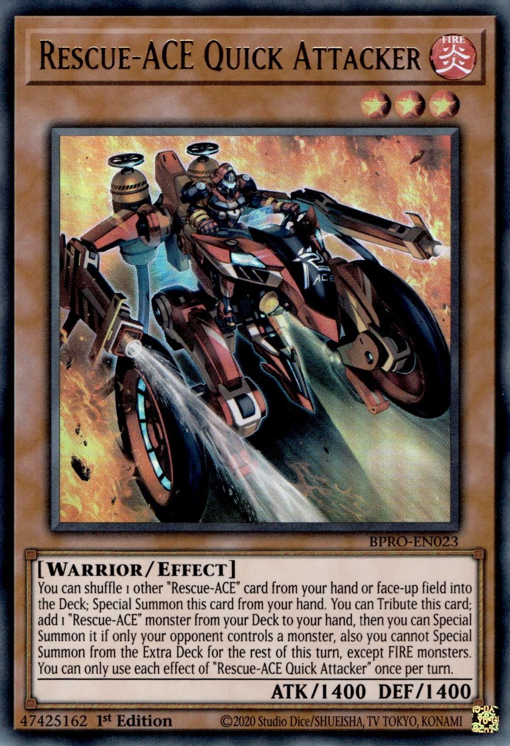 Rescue-ACE Quick Attacker - BPRO-EN023 - Ultra Rare - 1st Edition