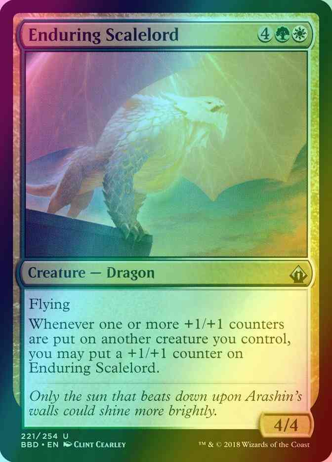 Magic: The Gathering Enduring Scalelord Card (221/254) - Uncommon From Battlebond Set - View #14