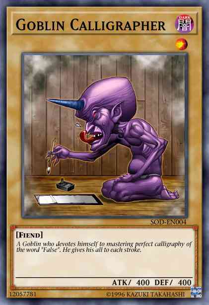 Goblin Calligrapher - SOD-EN004 - Common - Unlimited