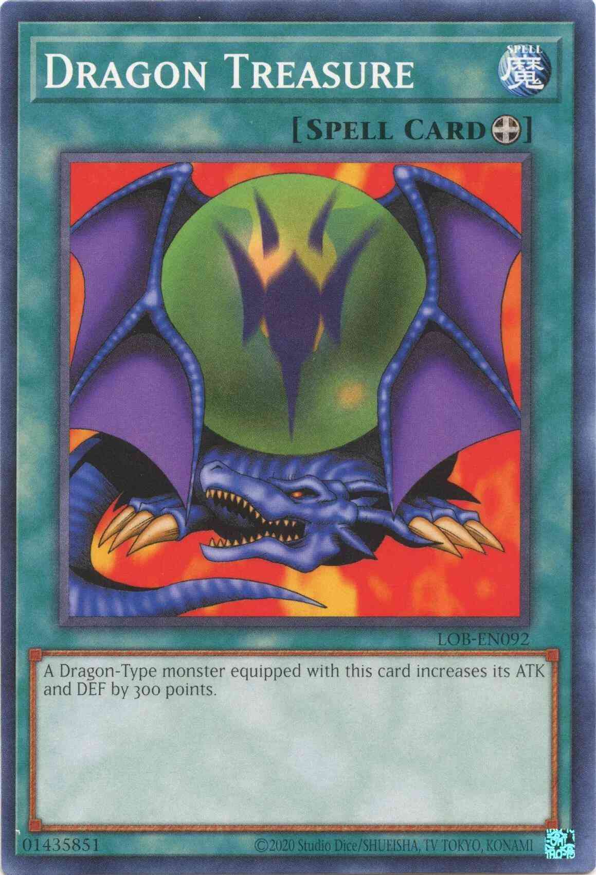 Dragon Treasure - 25th Anniversary - LOB-EN092 - Common