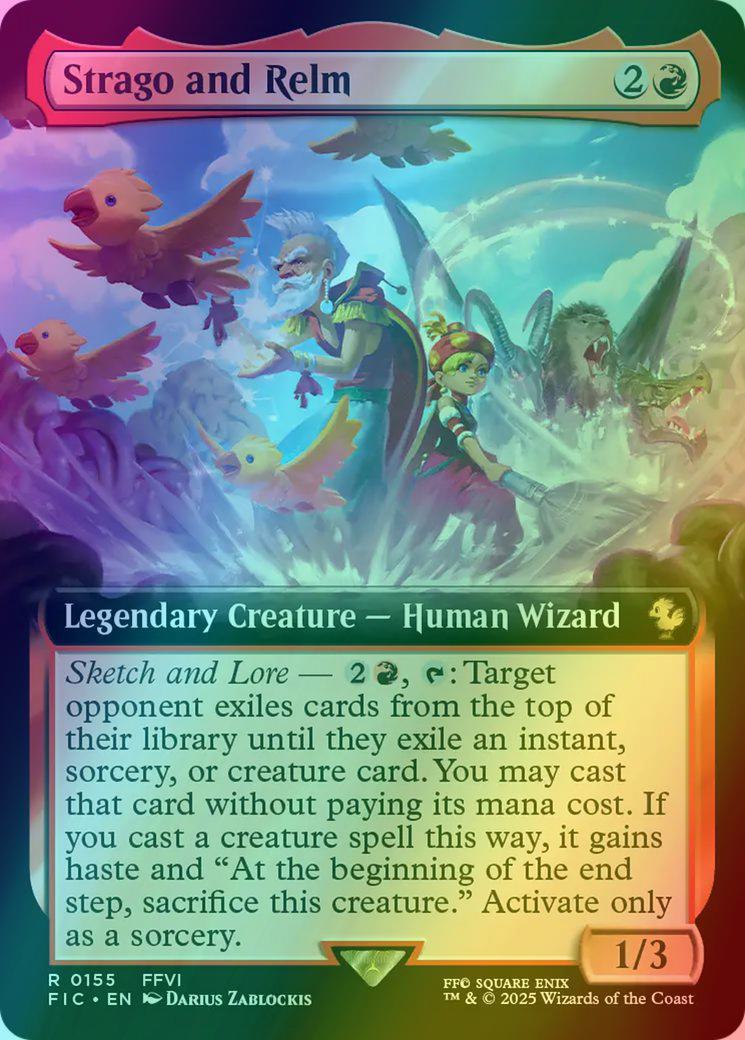 Strago and Relm [155] [Extended Art] [FINAL FANTASY: Commander] [Foil] –  Face to Face Games