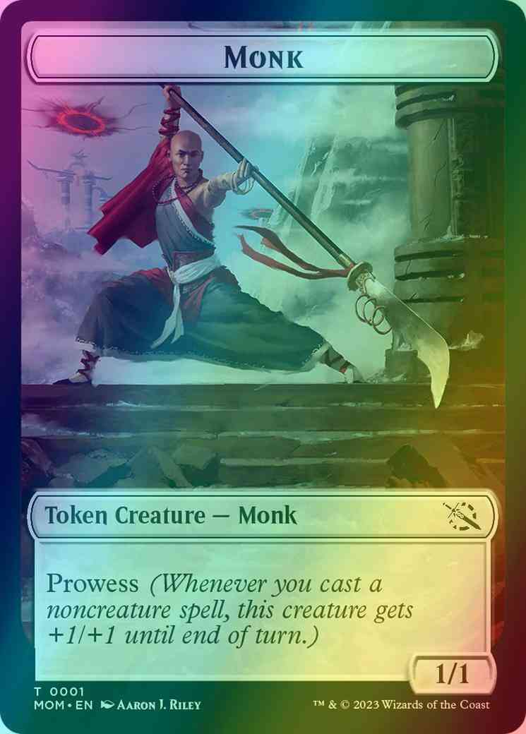 Monk Token (01) // Spirit Token (13) [March of the Machine: Tokens