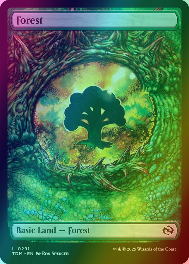 Forest [291] [Full Art] [Dragon's Eye] [Tarkir: Dragonstorm] [Foil] – Face  to Face Games