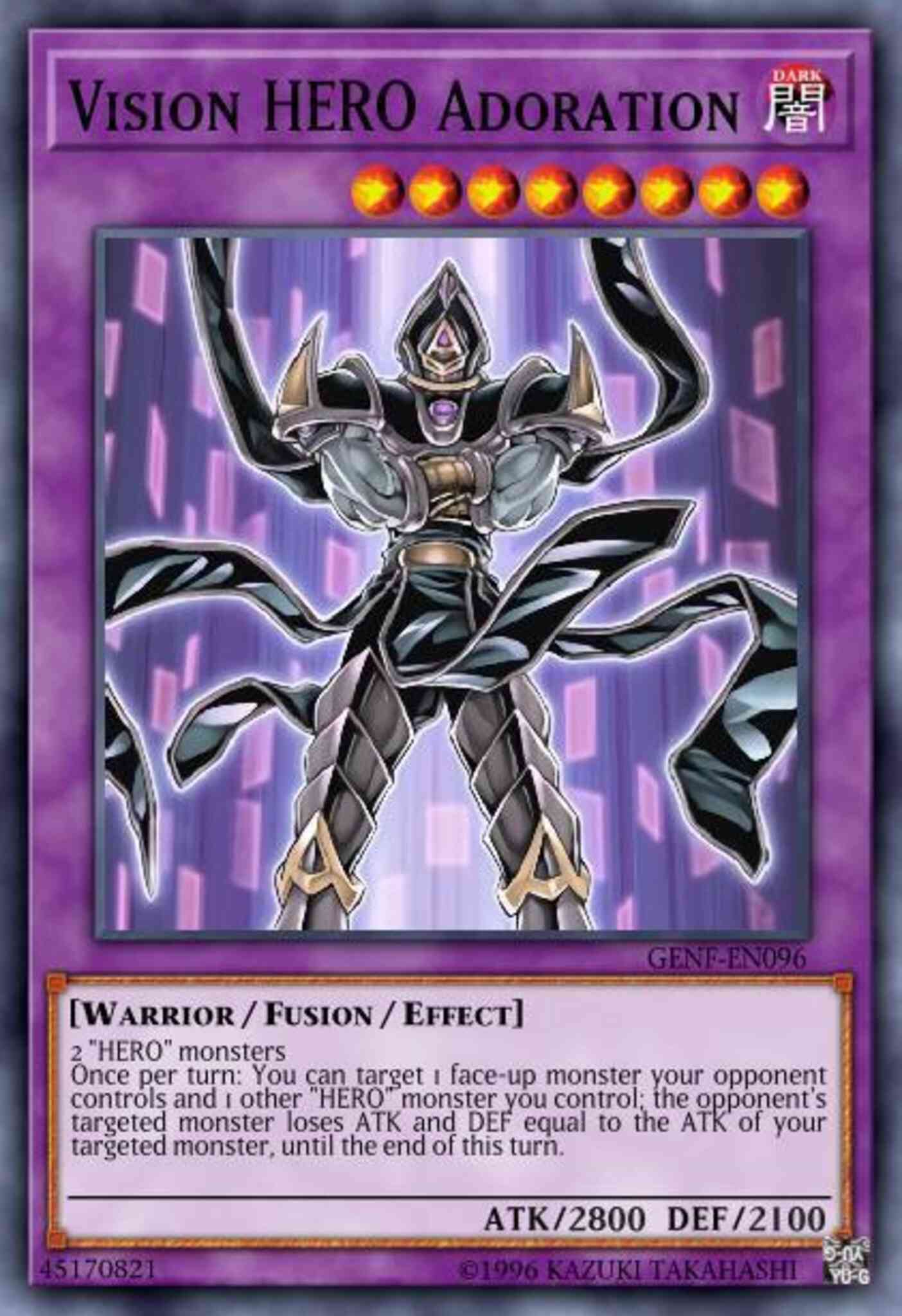Vision HERO Adoration - GENF-EN096 - Secret Rare - Unlimited