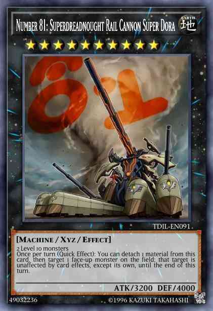 Number 81: Superdreadnought Rail Cannon Super Dora - TDIL-EN091 - Super Rare - Unlimited