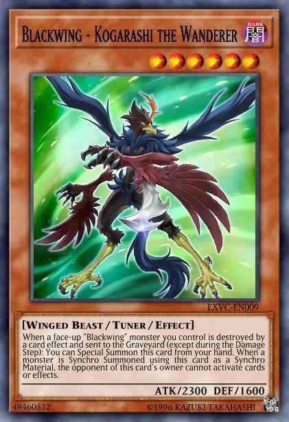 Blackwing - Kogarashi the Wanderer - EXVC-EN009 - Ultimate Rare - 1st Edition