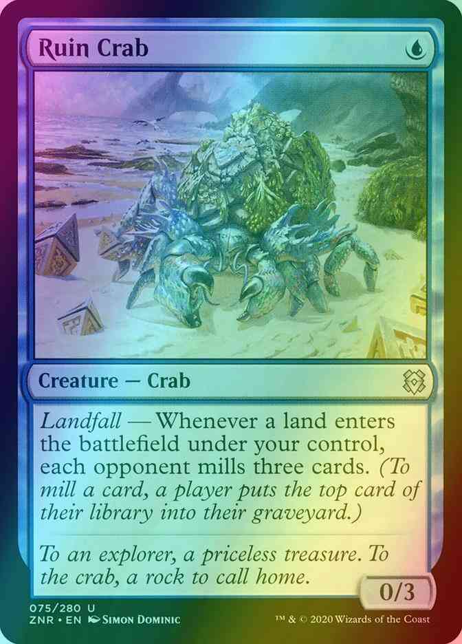 Ruin Crab [75] [Zendikar Rising] [Foil] – Face to Face Games