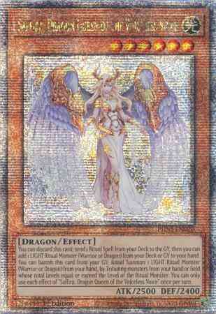Saffira, Dragon Queen of the Voiceless Voice - PHNI-EN020 - Quarter Century Secret Rare - 1st Edition