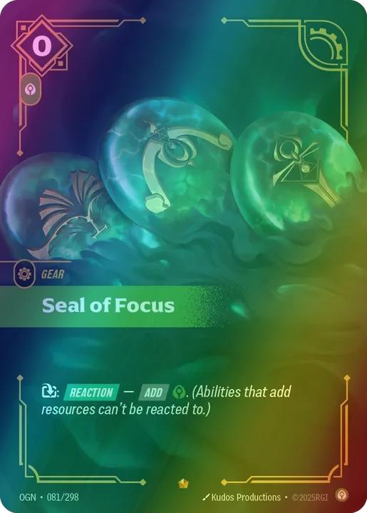 Seal of Focus - 081/298 [Origins] [Foil] – Face to Face Games