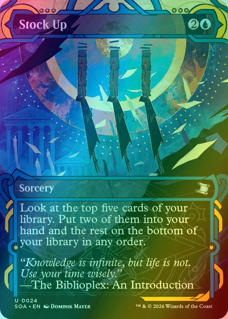 Stock Up [24] [Showcase] [Secrets of Strixhaven: Mystical Archive] [Foil] –  Face to Face Games