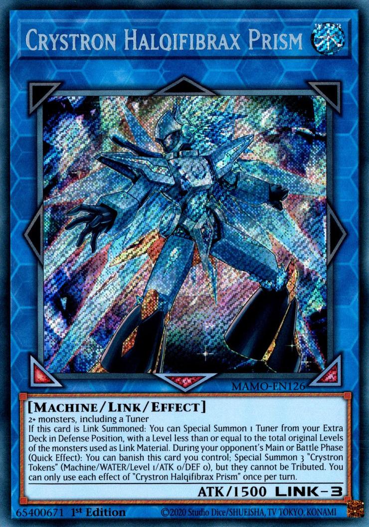 Crystron Halqifibrax Prism - MAMO-EN126 - Secret Rare - 1st Edition