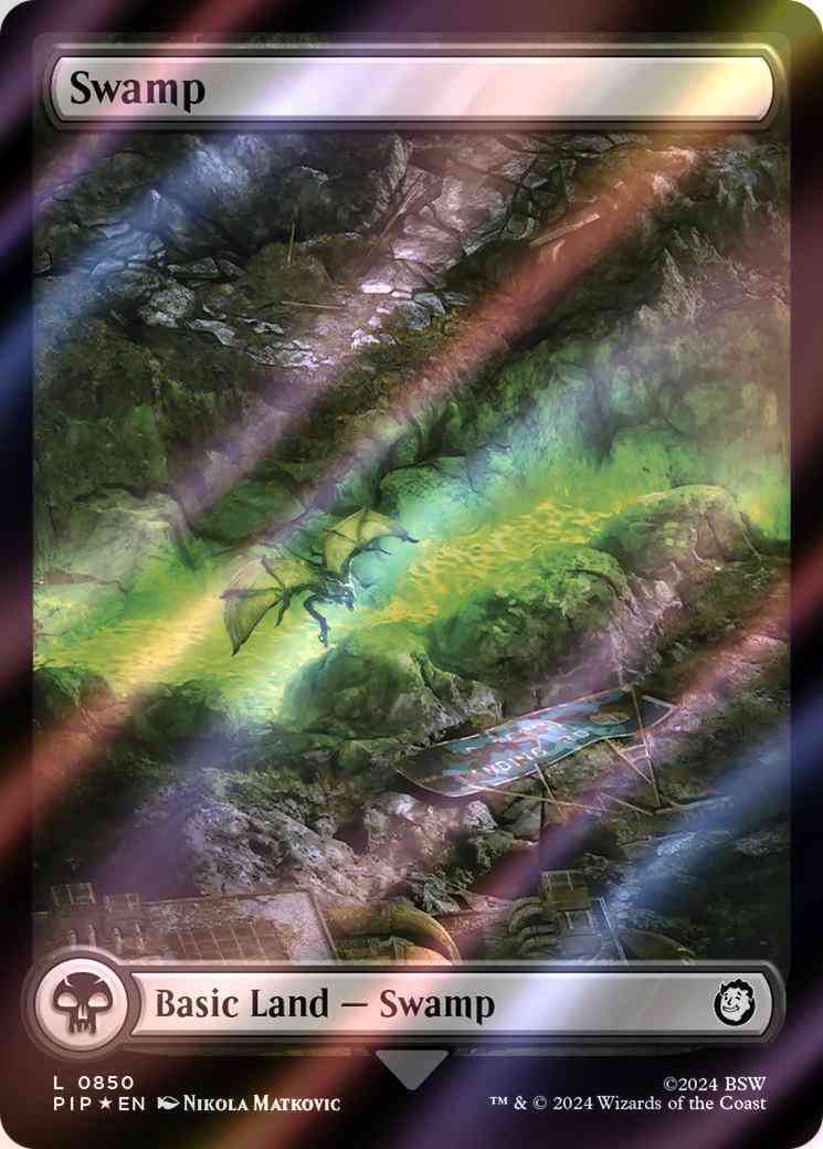 Swamp [850] [Full Art] [Fallout] [Surge Foil] – Face to Face Games
