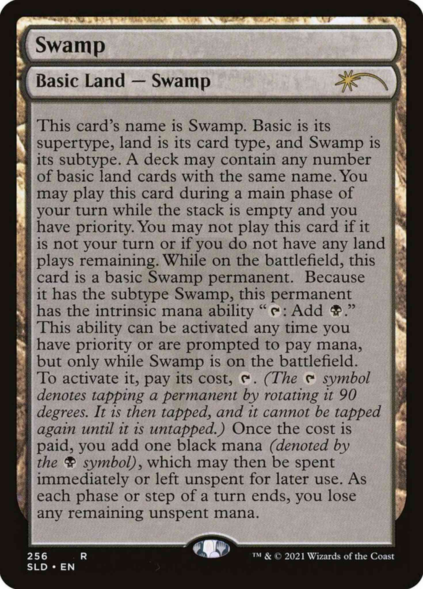 Swamp [0256] [Full Text] [Secret Lair Drop] [Non-Foil] – Face to