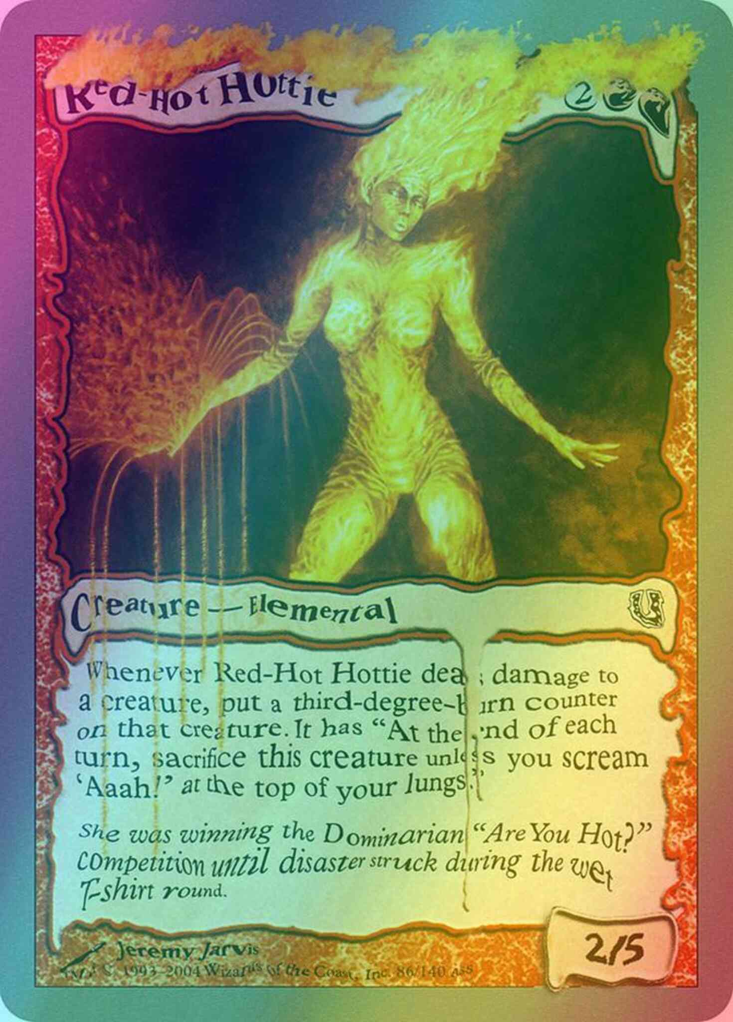 avatar mtg revealed cards Red-Hot Hottie [86] [Unhinged] [Foil] – Face to Face Games