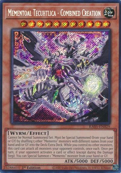 Mementoal Tecuhtlica - Combined Creation - RA05-EN029 - Secret Rare - 1st Edition