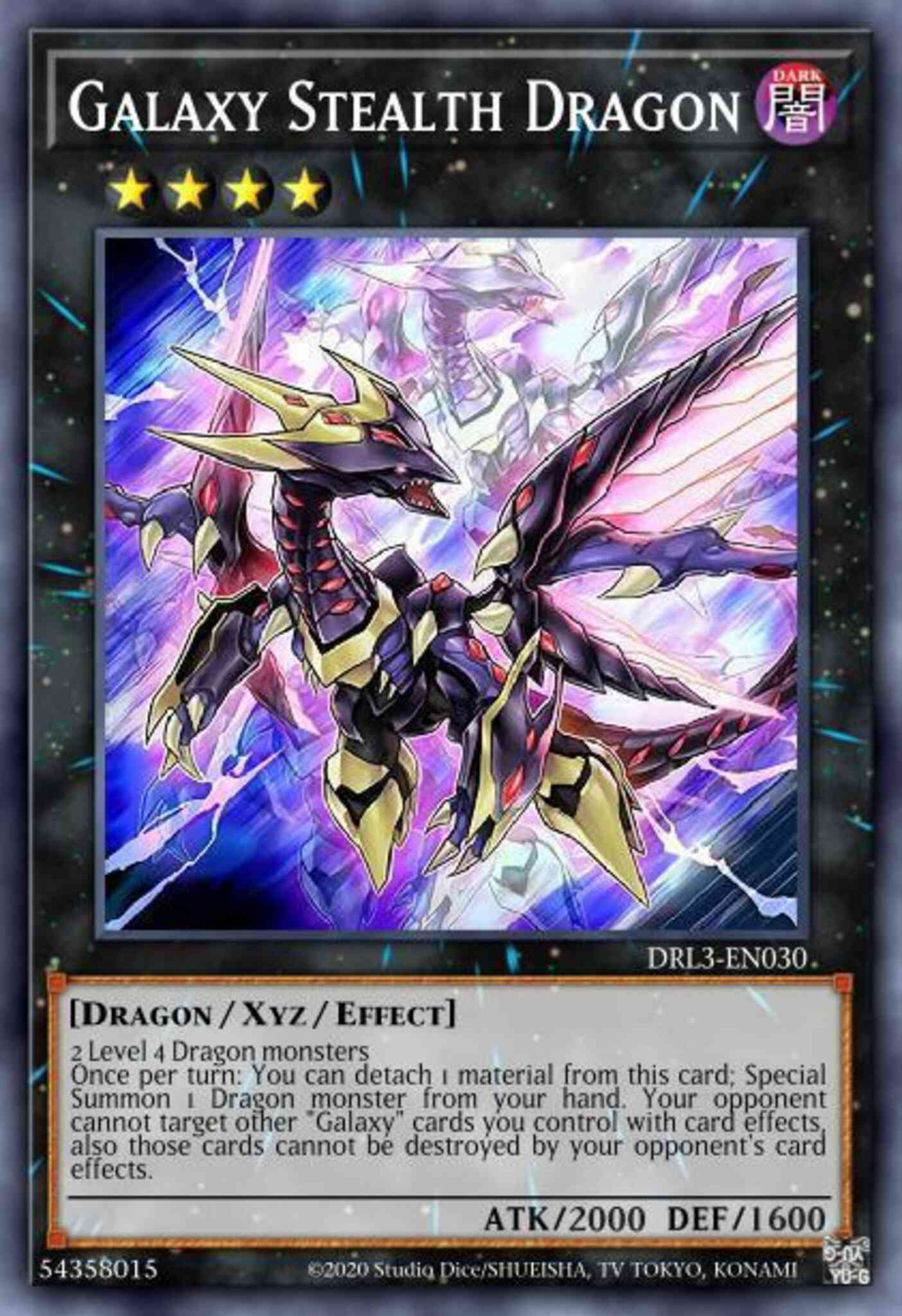 Galaxy Stealth Dragon (Green) - DLCS-EN126 - Ultra Rare - 1st Edition