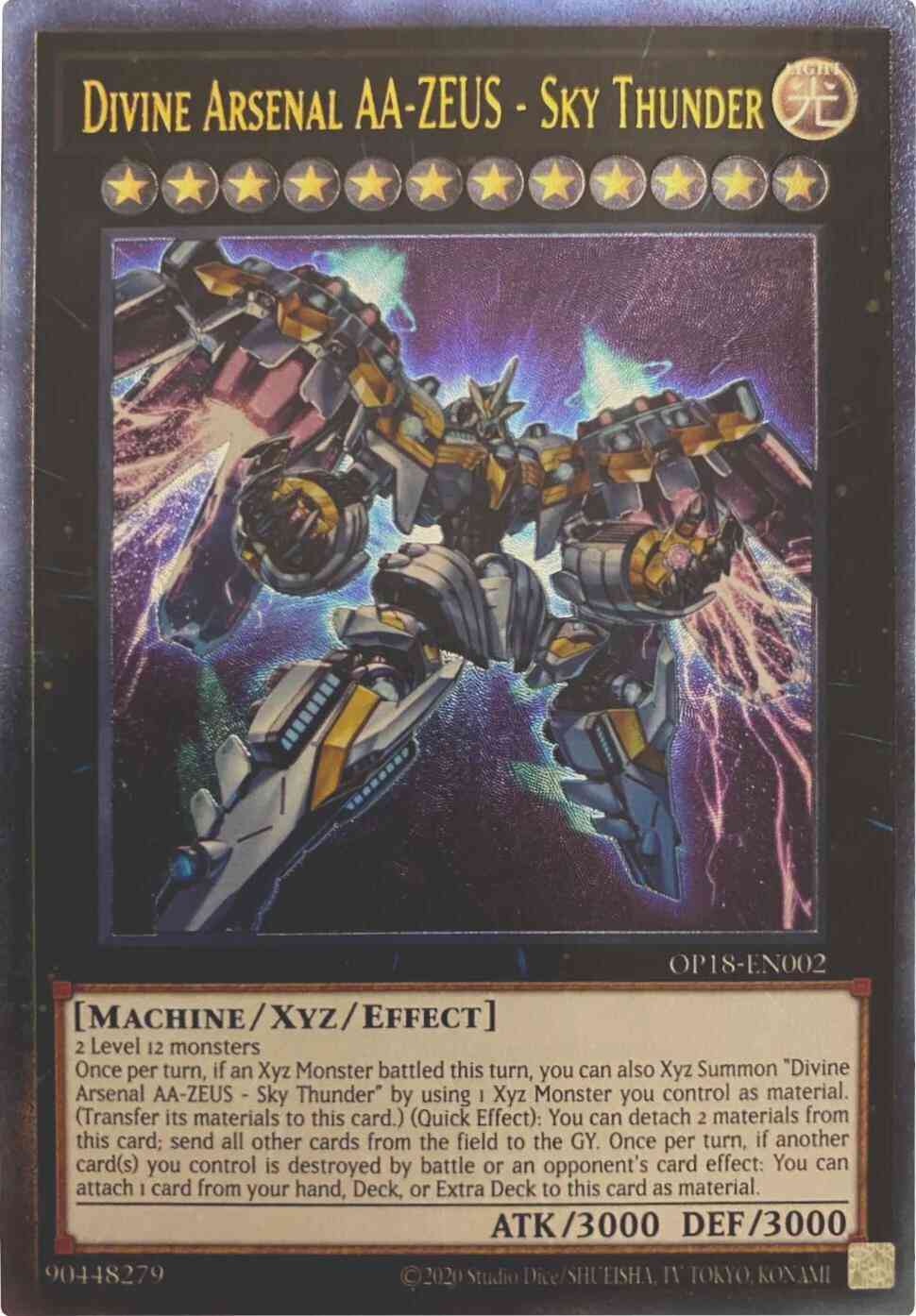Divine Arsenal AA-ZEUS - Sky Thunder - OP18-EN002 - Ultimate Rare - Unlimited