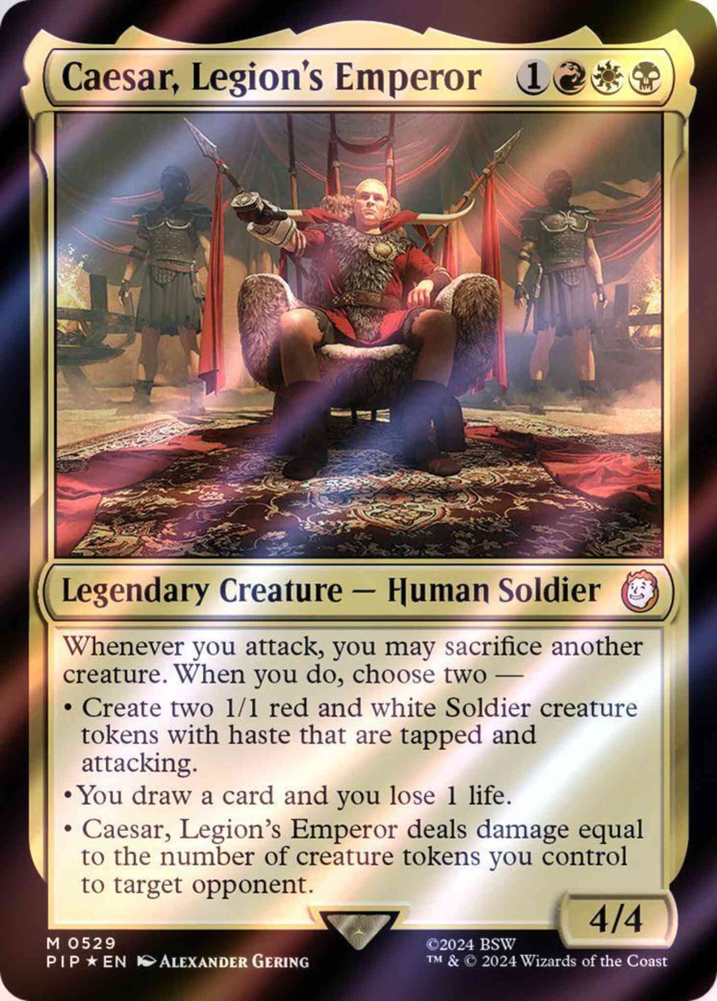 Caesar, Legion's Emperor [529] [Fallout] [Surge Foil] – Face to