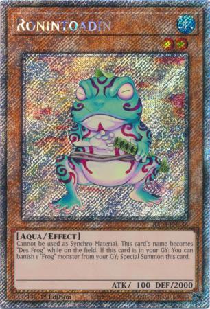 Ronintoadin - RA03-EN236 - Platinum Secret Rare - 1st Edition