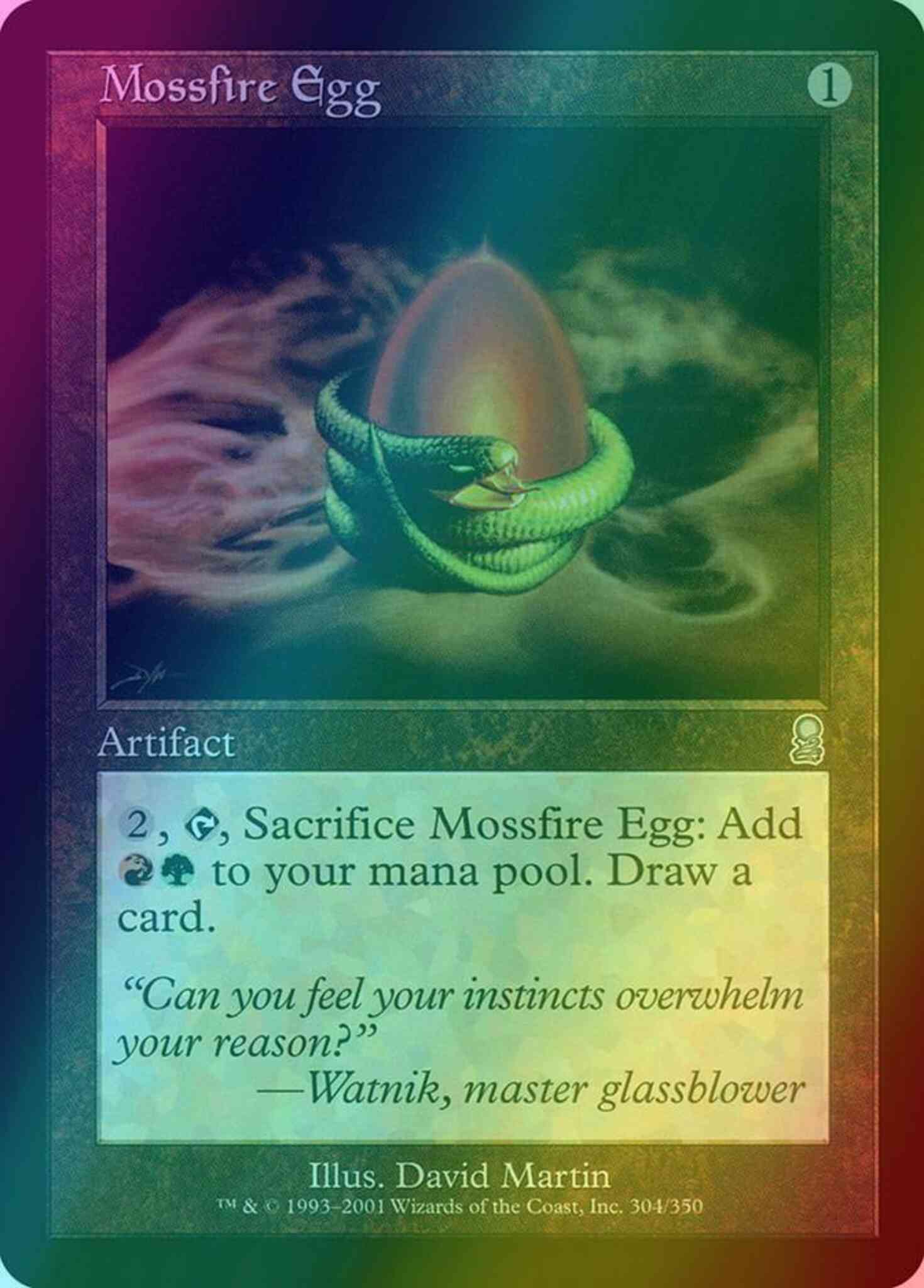 mtg eldritch moon most expensive cards Mossfire Egg [304] [Odyssey] [Foil] – Face to Face Games