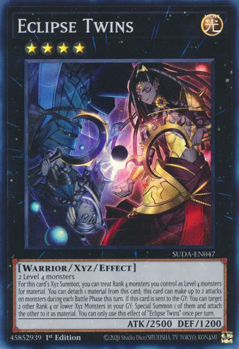 Eclipse Twins - SUDA-EN047 - Super Rare - 1st Edition