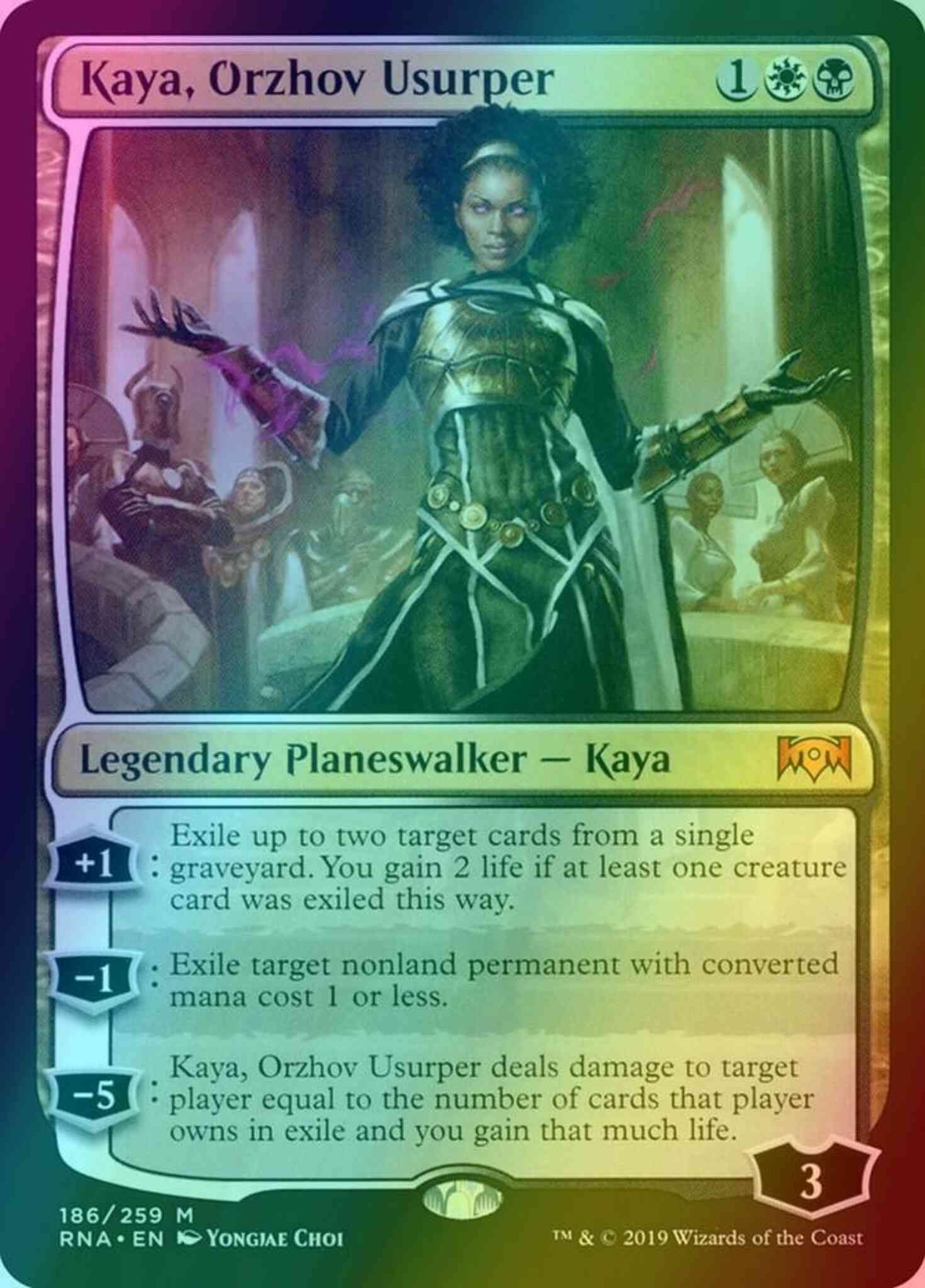 Kaya, Orzhov Usurper [186] [Ravnica Allegiance] [Foil] – Face to Face Games