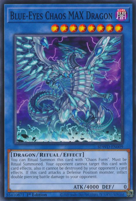 Blue-Eyes Chaos MAX Dragon - SDWD-EN009 - Common - 1st Edition
