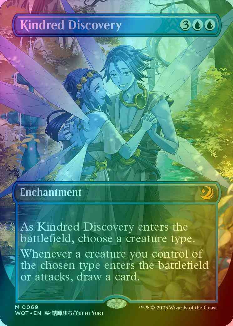 Kindred Discovery [69] [Borderless] [Anime] [Wilds of Eldraine: Enchanting  Tales] [Foil] – Face to Face Games