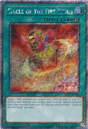 Circle of the Fire Kings - RA04-EN195 - Platinum Secret Rare - 1st Edition