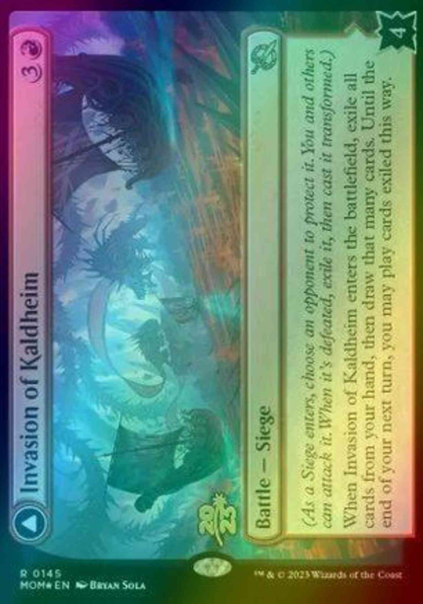 Invasion of Kaldheim // Pyre of the World Tree [145s] [Prerelease] [March  of the Machine: Promos] [Foil]  Face to Face Games