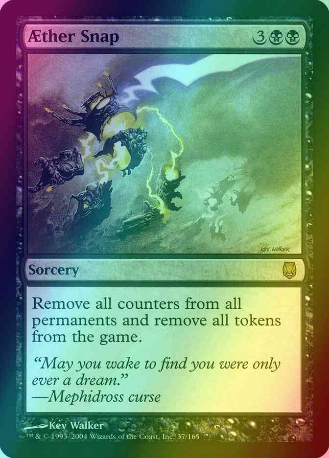 snap mtg card Aether Snap [37] [Darksteel] [Foil] – Face to Face Games