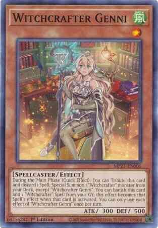 Witchcrafter Genni - MP21-EN006 - Common - 1st Edition