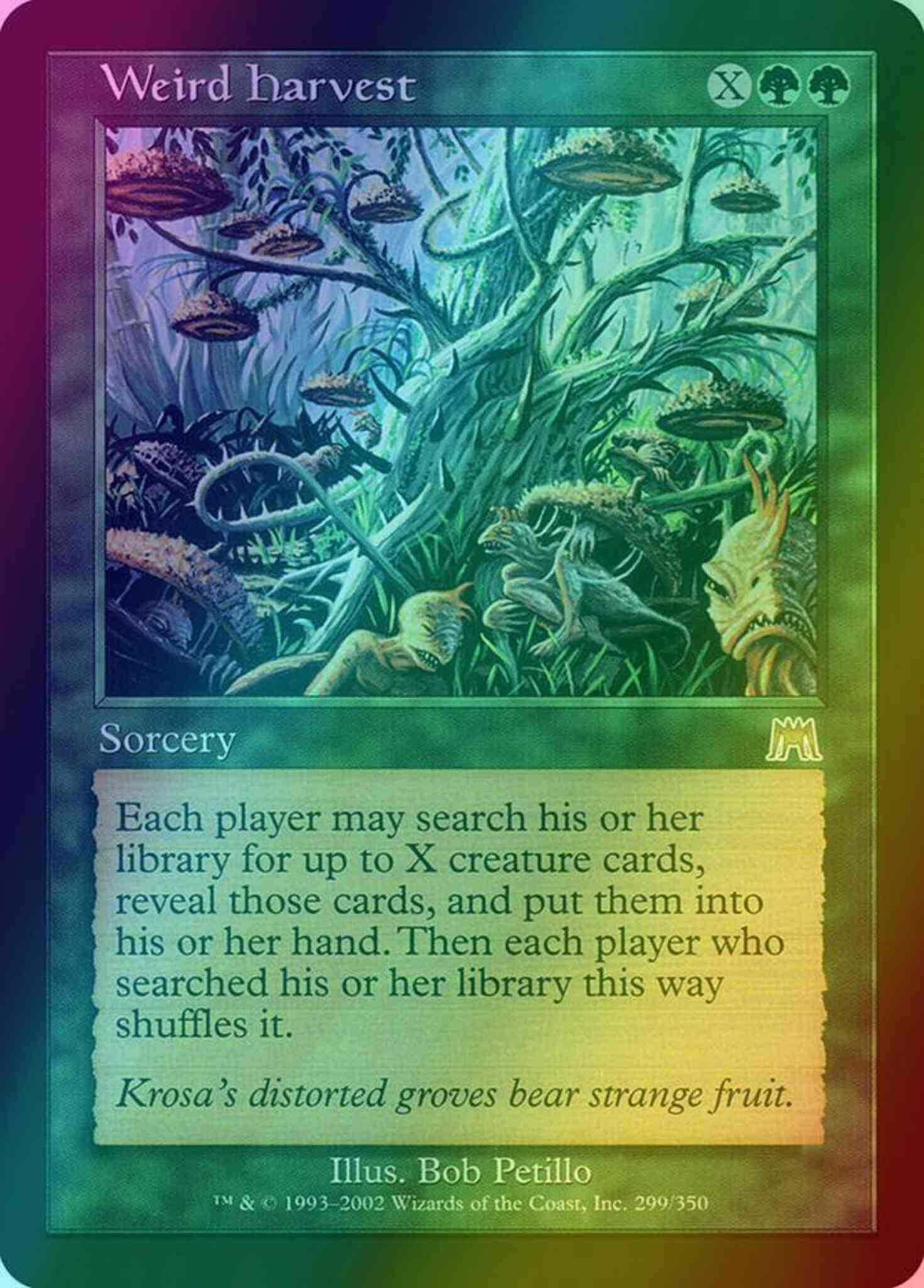 sonic mtg card Weird Harvest [299] [Onslaught] [Foil] – Face to Face Games